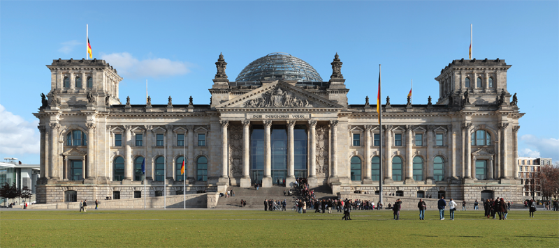Restoration of Reichstag in Berlin, Germany