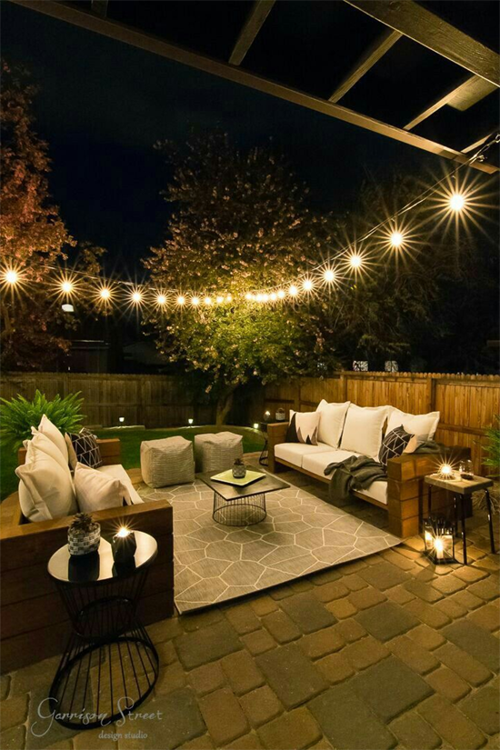 Embellishments for small outdoor patio