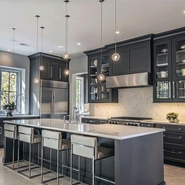 Infusion of Grey Tone kitchen 