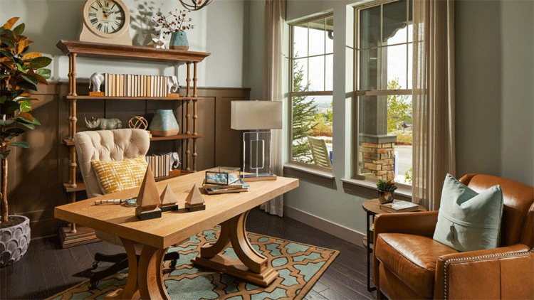 Traditional Home Office Interior Design 