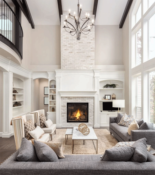 Rustic transitional home décor