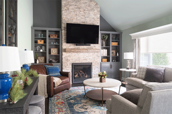 rustic transitional living rooms