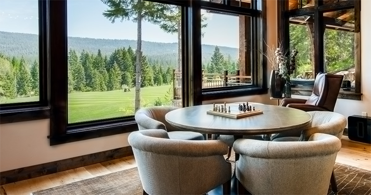 Modern mountain home interior design