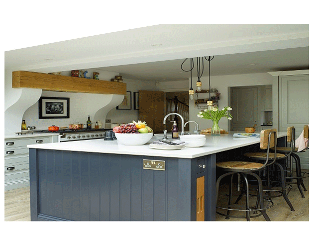 Oversized kitchen island: