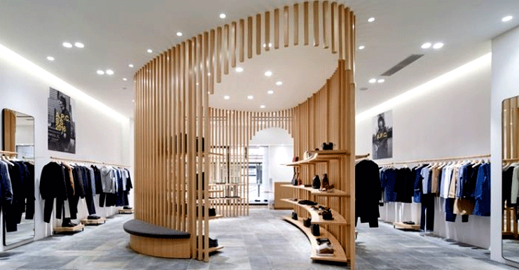 Retail store interior design