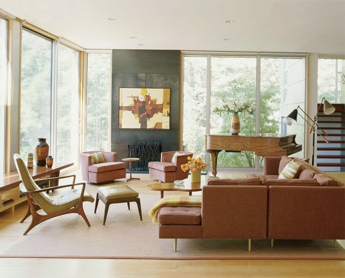 mid-century modern look