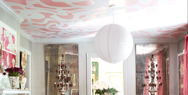 Painted Ceilings And Bold Borders